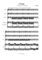 Vivaldi Summer from the Seasons for violin, flute, guitar, piano o harpsichord