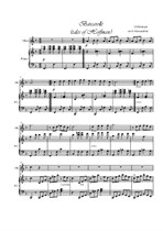 Barcarola. Oboe and piano