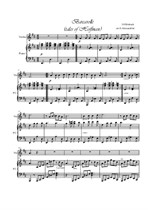 Barcarola. Violin and piano