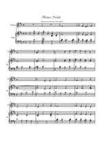 Bianco Natale. Violin and piano