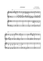 Andante from 'Oreste and Euridice'. Piano 4 hands