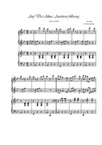 Auf Der Alma. Austrian folk music. Piano 4 hands
