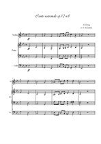 Canto nazionale for Violin, piano and cello trio