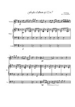 Foglio d'album for Violin, piano and cello trio